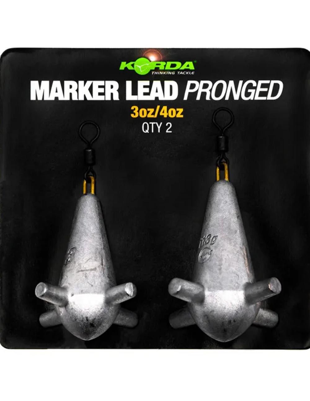 Korda Marker Lead Pronged 3 & 4oz (Blister 2pcs) - Imagen 4