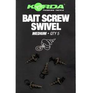 El Korda Micro Ring Swivel Bait Screw Medium es un accesorio diseñado para ofrecer máxima eficiencia y versatilidad en el montaje de tus cebos de anzuelo.