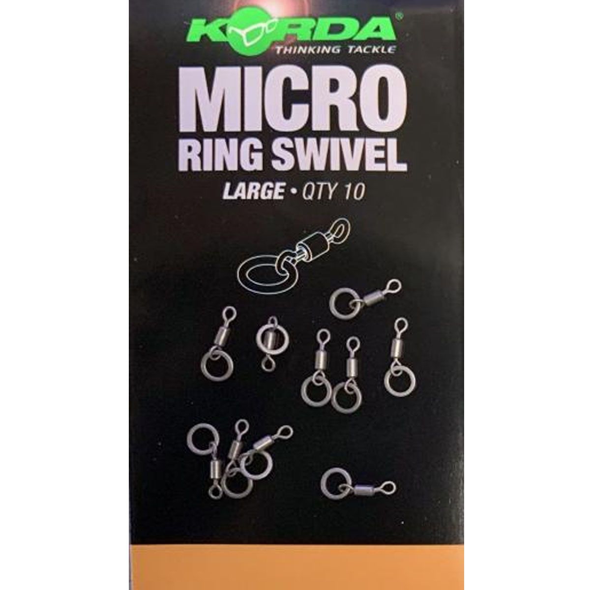 El Korda Micro Ring Swivel Large está fabricado con materiales de alta resistencia y acabado antirreflectante, garantizando un rendimiento fiable y discreto
