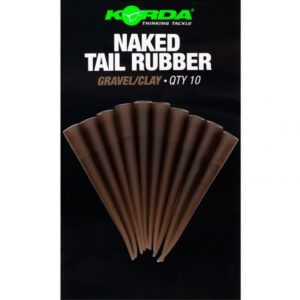 El Korda Naked Tail Rubber Gravel/Clay es el accesorio esencial para los pescadores de carpfishing que buscan máxima discreción, precisión y funcionalidad.