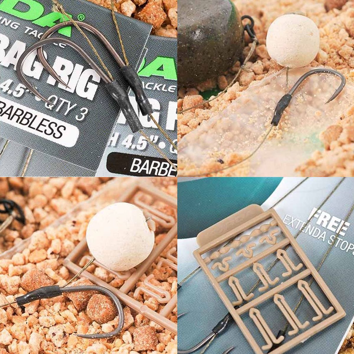 Korda Solidz PVA Rig Size 8 Wide Gape 18lb - Imagen 3