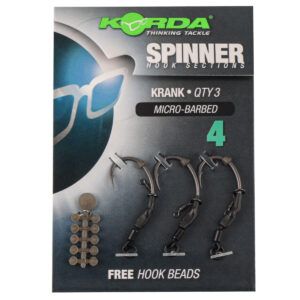 Korda Spinner Hook Sections Krank Nº4 Micro Barbed