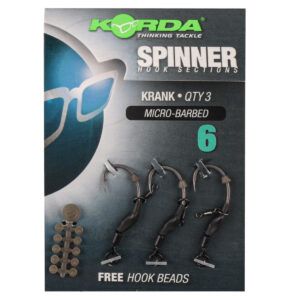 Korda Spinner Hook Sections Krank Nº6 Micro Barbed