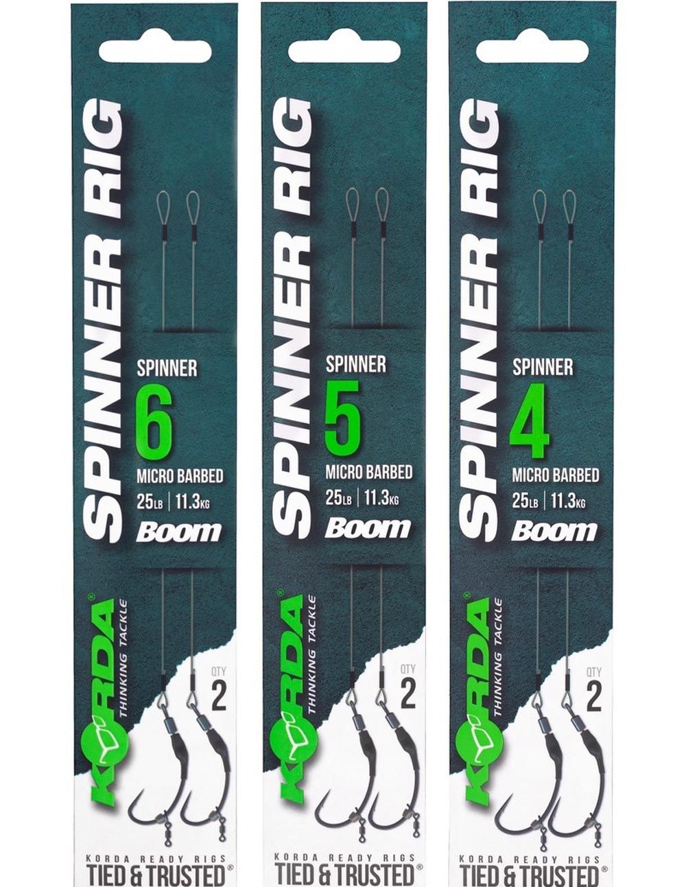 El Korda Spinner Rig Spinner 25lb Size 6 es la solución perfecta para pescadores que buscan eficacia y comodidad sin tener que atar sus propios bajos.