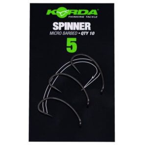 El Korda Spinner Nº5 ha sido desarrollado específicamente para su uso con el Spinner Rig, ofreciendo un diseño técnico que mejora la eficacia en el anzuelo