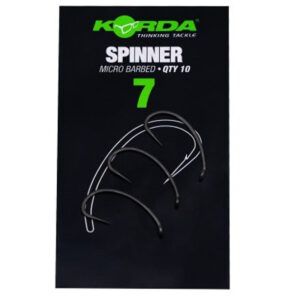 El Korda Spinner Nº7 ha sido desarrollado específicamente para su uso con el Spinner Rig, ofreciendo un diseño técnico que mejora la eficacia en el anzuelo