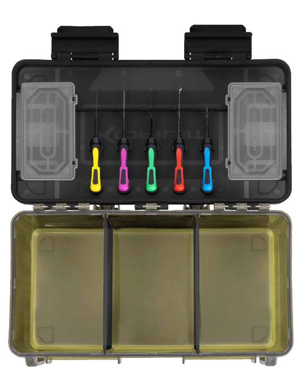 Korum Roving Blox Fully Loaded Tackle Box es un concepto innovador de almacenamiento de aparejos diseñado para el pescador que necesita tener todo a mano