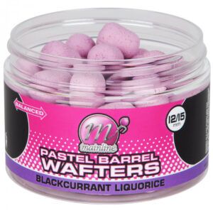 Los Mainline Pastel Wafter Barrels Blackcurrant Liquorice 12x15mm son el cebo ideal para quienes buscan una presentación equilibrada, atractiva y natural.