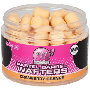 Los Mainline Pastel Wafter Barrels Cranberry Orange 12x15mm combinan el aroma intenso del arándano rojo con las notas cítricas del naranja dulce.