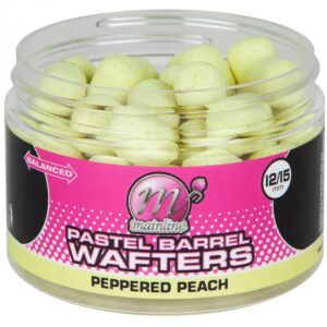 Los Mainline Pastel Wafter Barrels Peppered Peach 12x15mm combinan lo mejor de la innovación y la sutileza en la pesca de carpas.