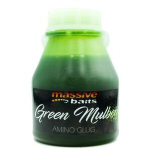 Massive Baits Amino Glugs Green Mulberry es un cebo de inmersión formulado para potenciar al máximo la atracción de cualquier presentación de carpfishing.