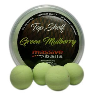 Massive Baits Pop-Ups Green Mulberry 14mm diseñados para ofrecer una presentación eficaz incluso en los entornos más desafiantes.