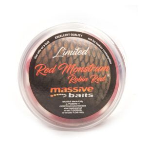Massive Baits Pop Ups Red Monstrum Robin Red 14mm son una combinación de ajo intenso, ciruela y el Robin Red original de Haith
