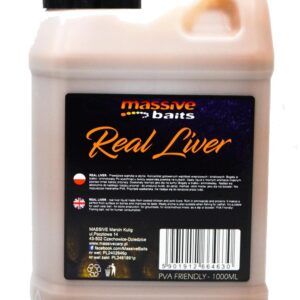 Massive Baits Extracto de Hígado es un aditivo líquido de altísima eficacia, diseñado para pescadores que buscan un estímulo alimenticio potente y natural.