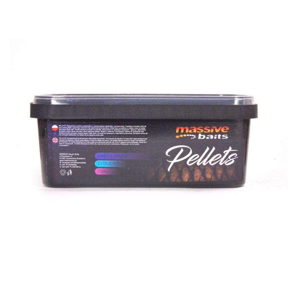 Massive Baits Specials Pellet Bolsena Squid 4.5mm son pellets de alta calidad, para aportar una atracción rápida y eficaz en cualquier estrategia de cebado.