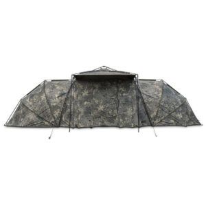 El Nash Bank Life Gazebo Camo Pro la máxima calidad en refugios para pesca y acampadas largas. Se trata de un modelo mejorado en todos los sentidos.
