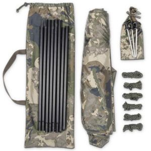 Nash Lona Multi Posición XL Camo es rápida de montar, sencilla y extremadamente versátil, diseñada para ofrecer protección frente a cualquier condición.