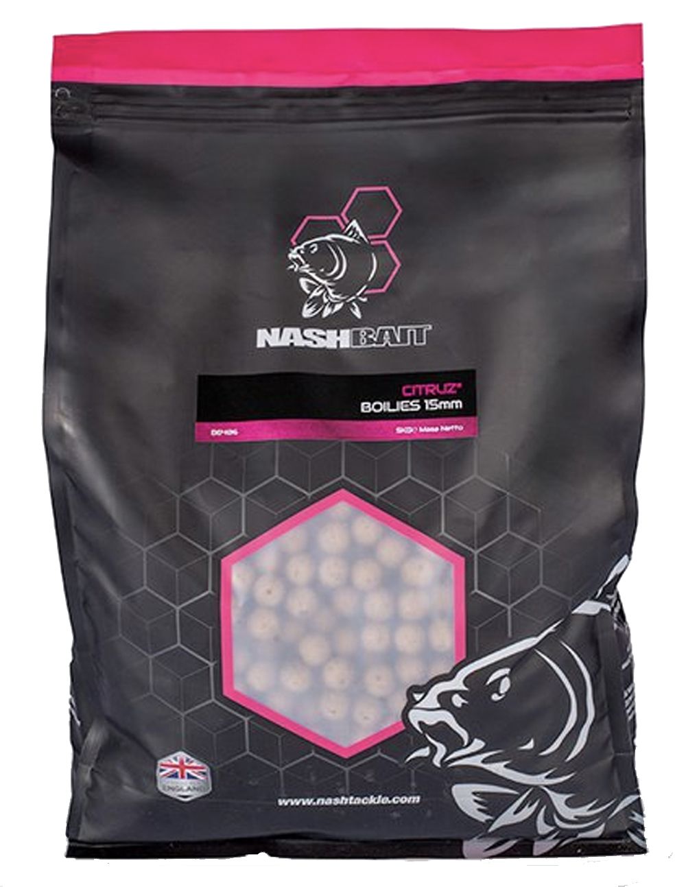 Nash Citruz Boilies 20mm exclusivo cebo de frutas de Nashbait ha sido diseñado para ser un imán para las carpas, combinando un perfil de sabor único