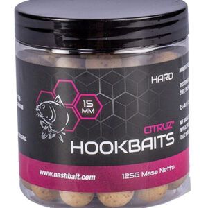 Nash Citruz Hard Hookbaits 20mm son cebos de anzuelo especialmente endurecidos que ofrecen una solución eficaz para afrontar jornadas de pesca