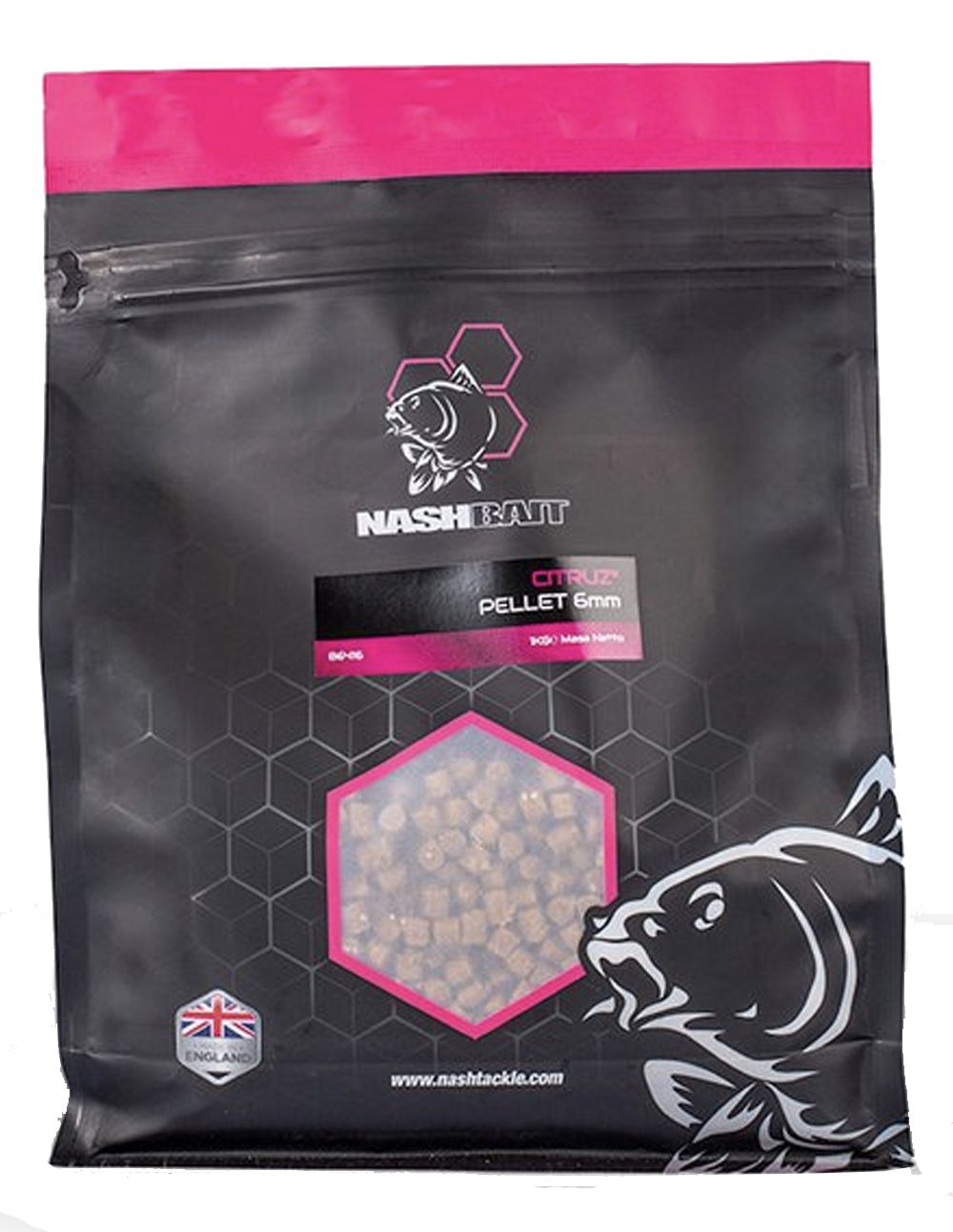 Nash Citruz Pellet 6mm son la solución definitiva para atraer a las carpas más esquivas, con bajo contenido en aceite y un alto valor nutritivo.