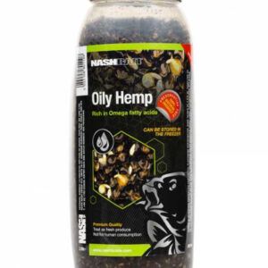 El Nash Oily Hemp 2.5ltr es una semilla de cáñamo francés de alta calidad, potenciada con aceite para maximizar su atractivo.