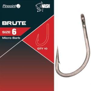 Nash Anzuelos Pinpoint Brute Hooks Size 8 están diseñados para los pescadores que necesitan lo último en resistencia y fiabilidad,.