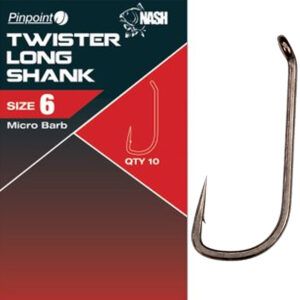 Nash Pinpoint Twister Long Shank Micro Barbed Size 4