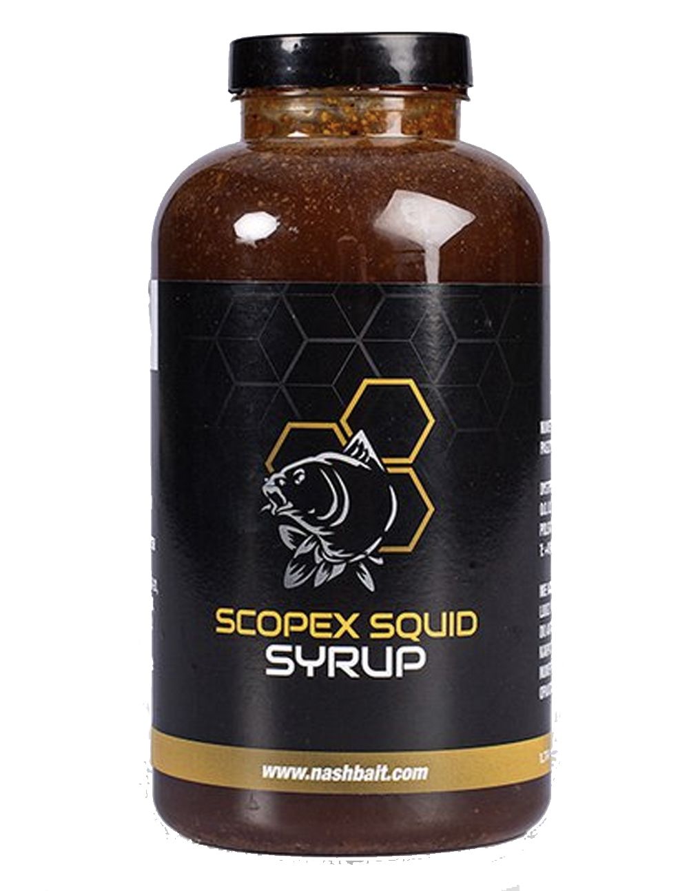 Nash Scopex Squid Syrup Este líquido rico en nutrientes y totalmente respetuoso con el PVA, está diseñado para llevar tus cebos al siguiente nivel.