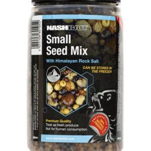 Nash Small Seed Mix es una mezcla de siete mini semillas cuidadosamente seleccionadas, que incluye cáñamo, cizaña, dari y mijo.