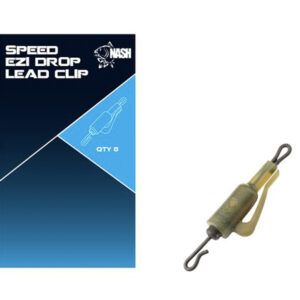 Nash Speed Ezi Drop Lead Clip tendrás la seguridad de que tu montaje responde en todo momento, incluso en los escenarios más duros.