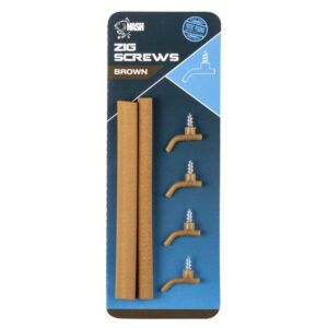 Nash Zig Screws Brown son la herramienta definitiva, te permiten montar instantáneamente una amplia variedad de cebos sin la necesidad de una aguja.