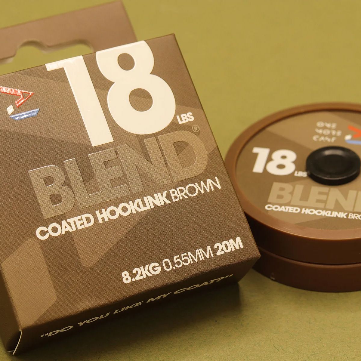 One More Cast Blend Coated Hooklink Brown 18lb 20m - Imagen 2