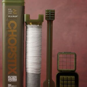 One More Cast Chopstix Sistema PVA es una herramienta imprescindible para cualquier pescador de carpas que busque optimizar su tiempo.