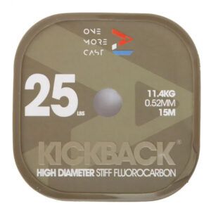 El One More Cast Kickback High Diameter Stiff Flourocarbon 25lb está concebido para ser el aliado perfecto en tus montajes más técnicos.