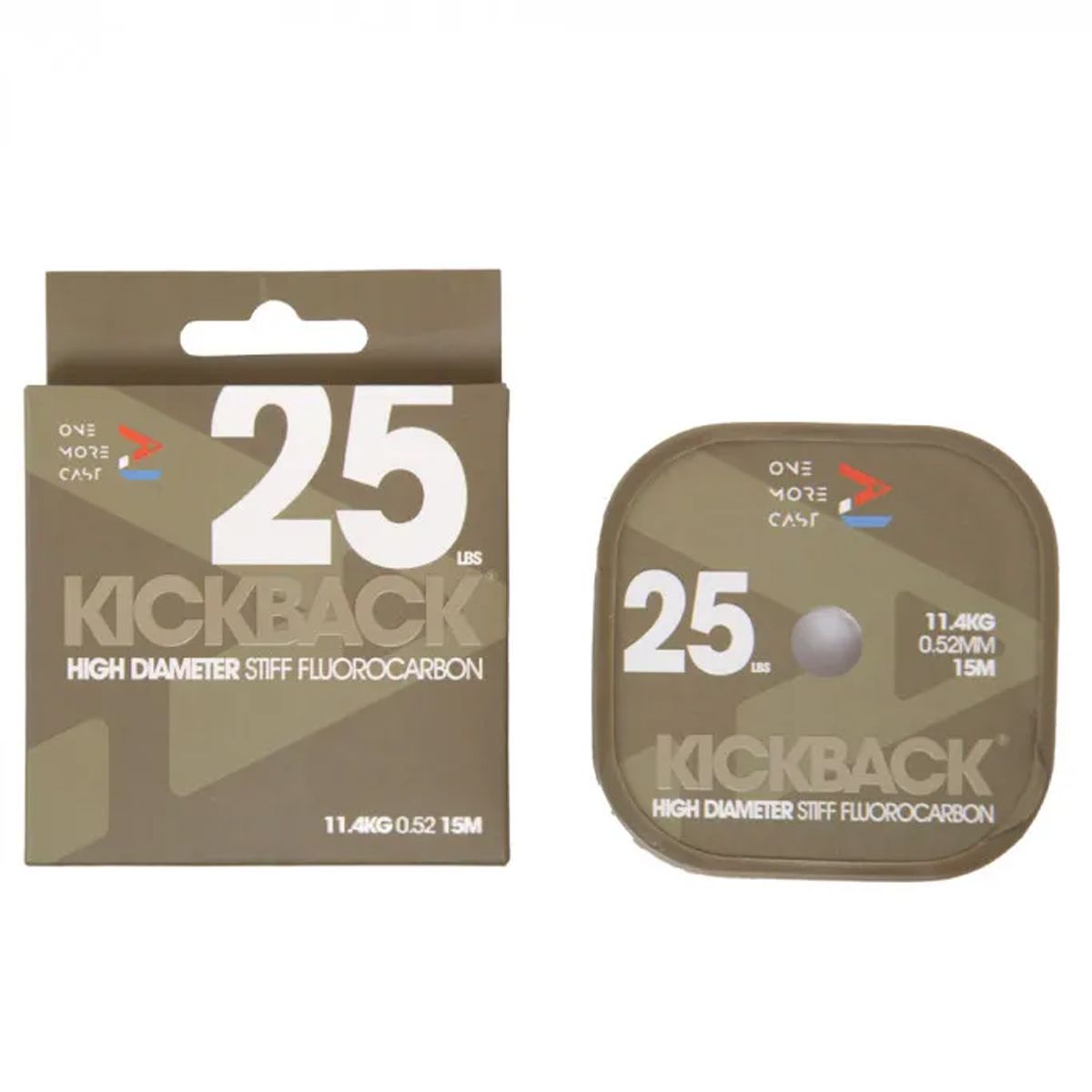 One More Cast Kickback High Diameter Stiff Flourocarbon 30lb 15m - Imagen 2