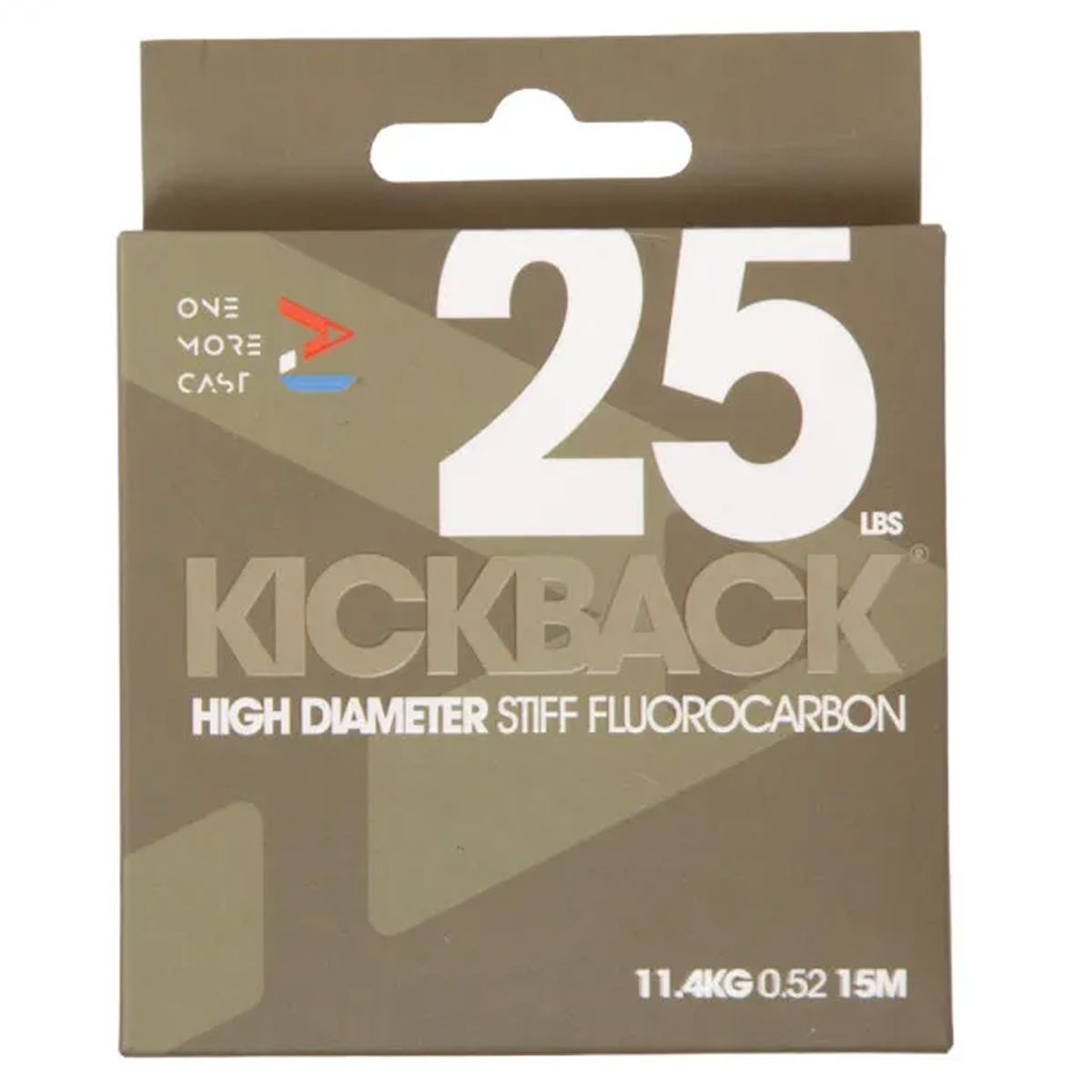 One More Cast Kickback High Diameter Stiff Flourocarbon 30lb 15m - Imagen 3