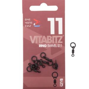 El One More Cast Vitabitz Ring Swivel Size 11 Es una pieza clave para pescadores que buscan optimizar la mecánica de sus montajes