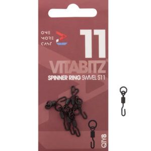 Los One More Cast Vitabitz Spinner Ring Swivels Size 11 aparentemente simples pero absolutamente cruciales en el éxito de cualquier montaje.