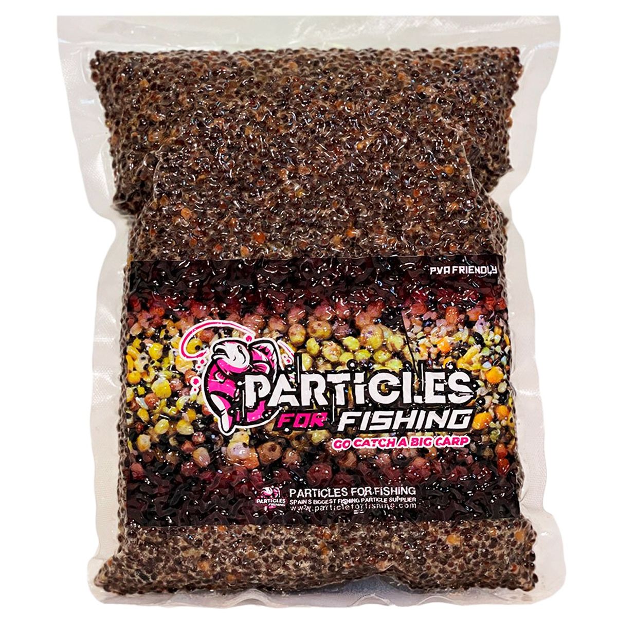 El Particles for Fishing Cañamón Cocido 3kg – Un cebo natural, nutritivo y altamente efectivo, perfecto para atraer y mantener a las carpas activas.