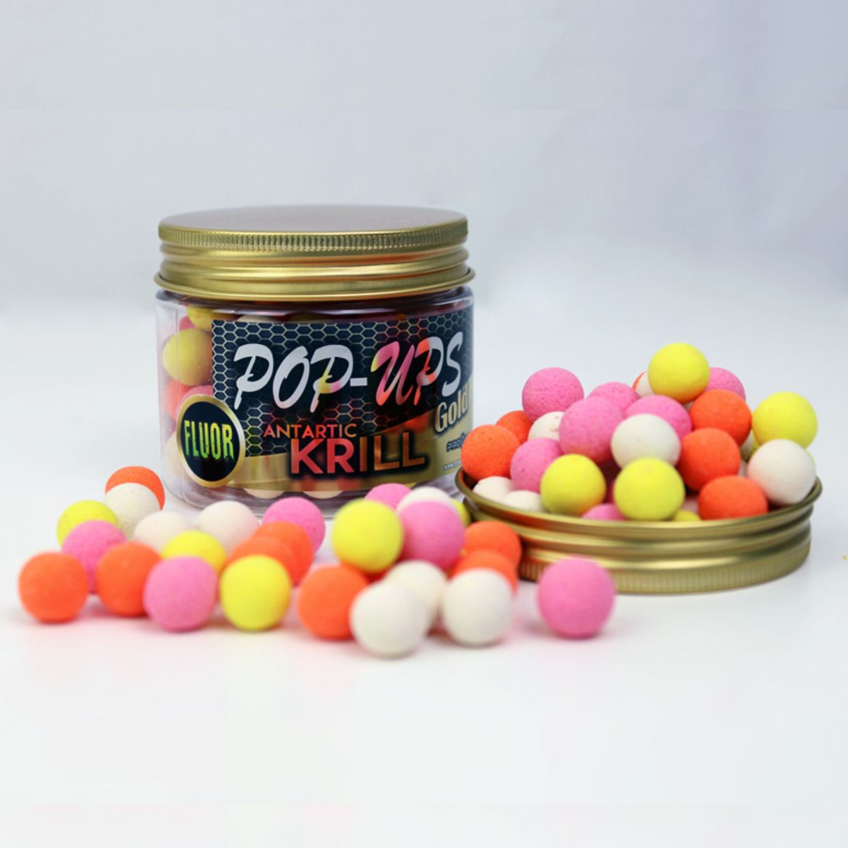 Los Pro Elite Baits Antarctic Krill Gold Fluor Pop Ups 14mm son el resultado de una formulación precisa y de alta calidad.
