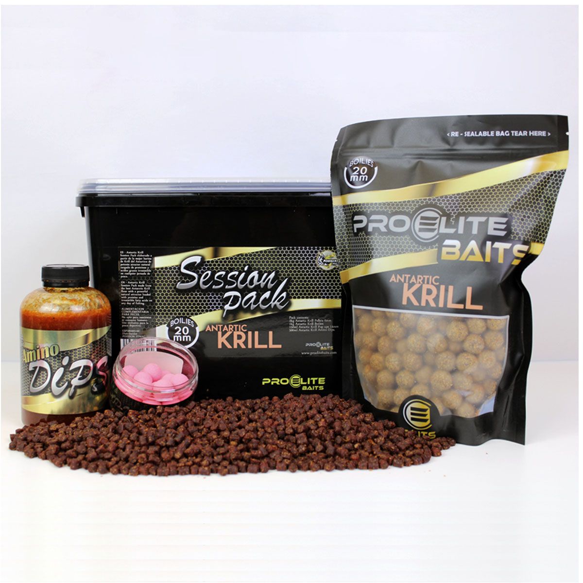 El Pro Elite Baits Antartic Krill Gold Session Pack ha sido diseñado para aquellos pescadores que desean aprovechar al máximo cada sesión corta.