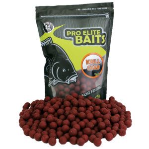 Los Pro Elite Baits Boilies Classic Krill & Crab 14mm representan la combinación perfecta entre atracción inmediata y alto valor nutritivo.