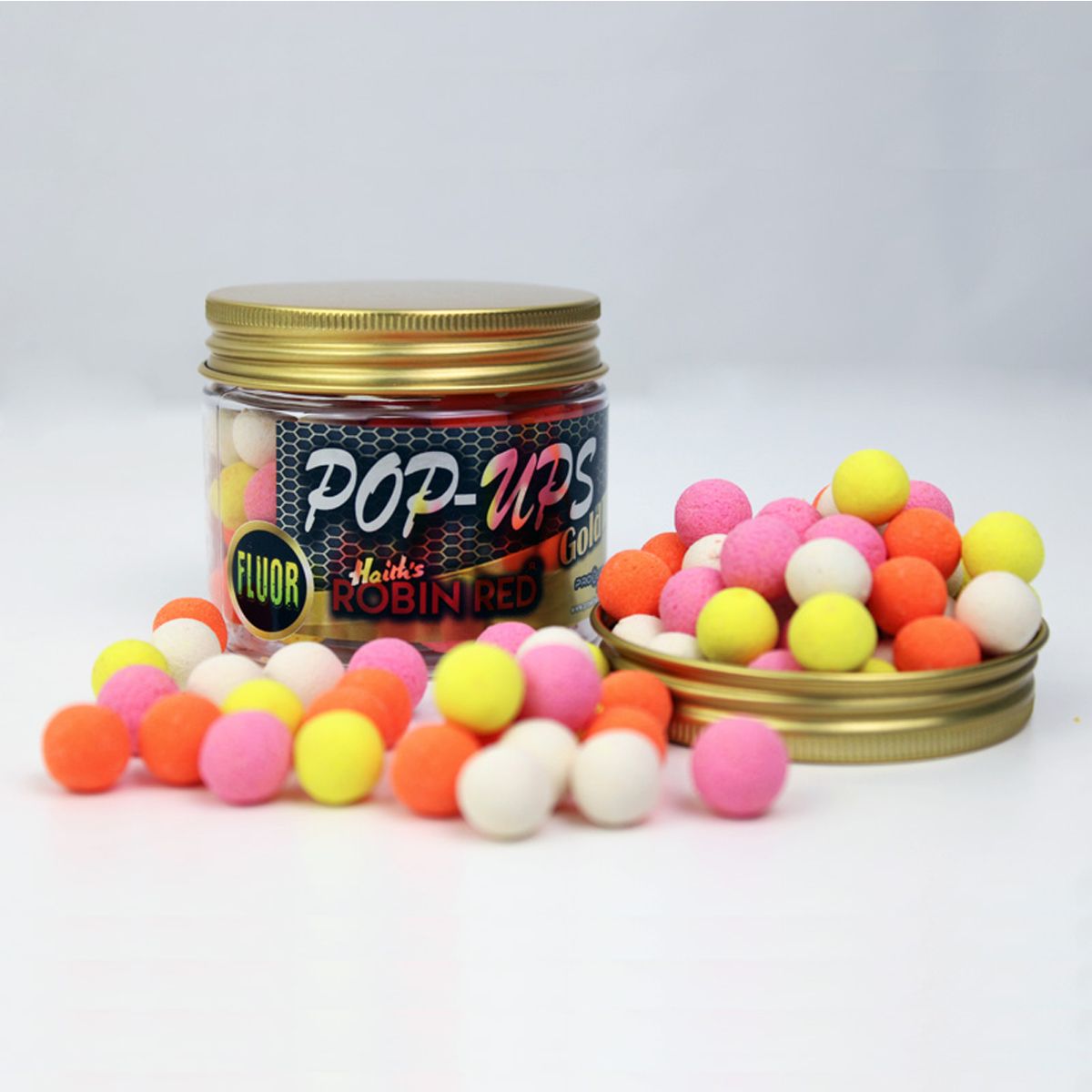 Pro Elite Baits Robin Red Gold Fluor Pop Ups 14mm para pescadores de carpfishing que buscan un cebo flotante altamente atractivo, duradero y equilibrado.