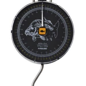 Prologic Báscula Analógica 54kg es la herramienta perfecta para aquellos pescadores de carpas que valoran la precisión, la durabilidad y una lectura clara.