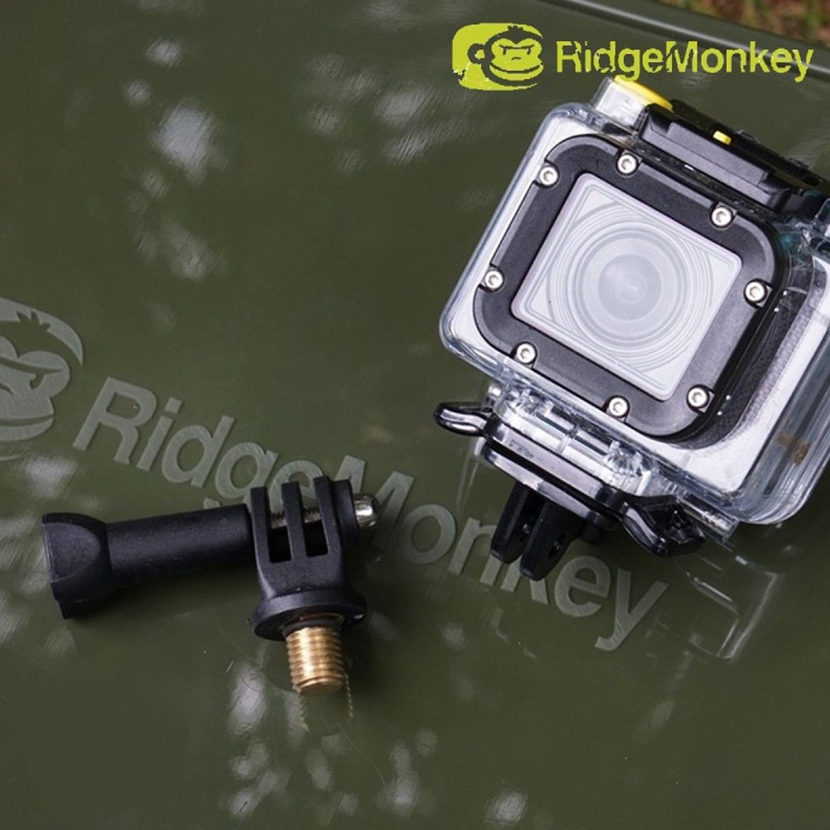 RidgeMonkey Adaptador Cámara Acción desarrollados desde cero para ofrecer ajustes rápidos, seguros y versátiles en cualquier entorno de pesca.