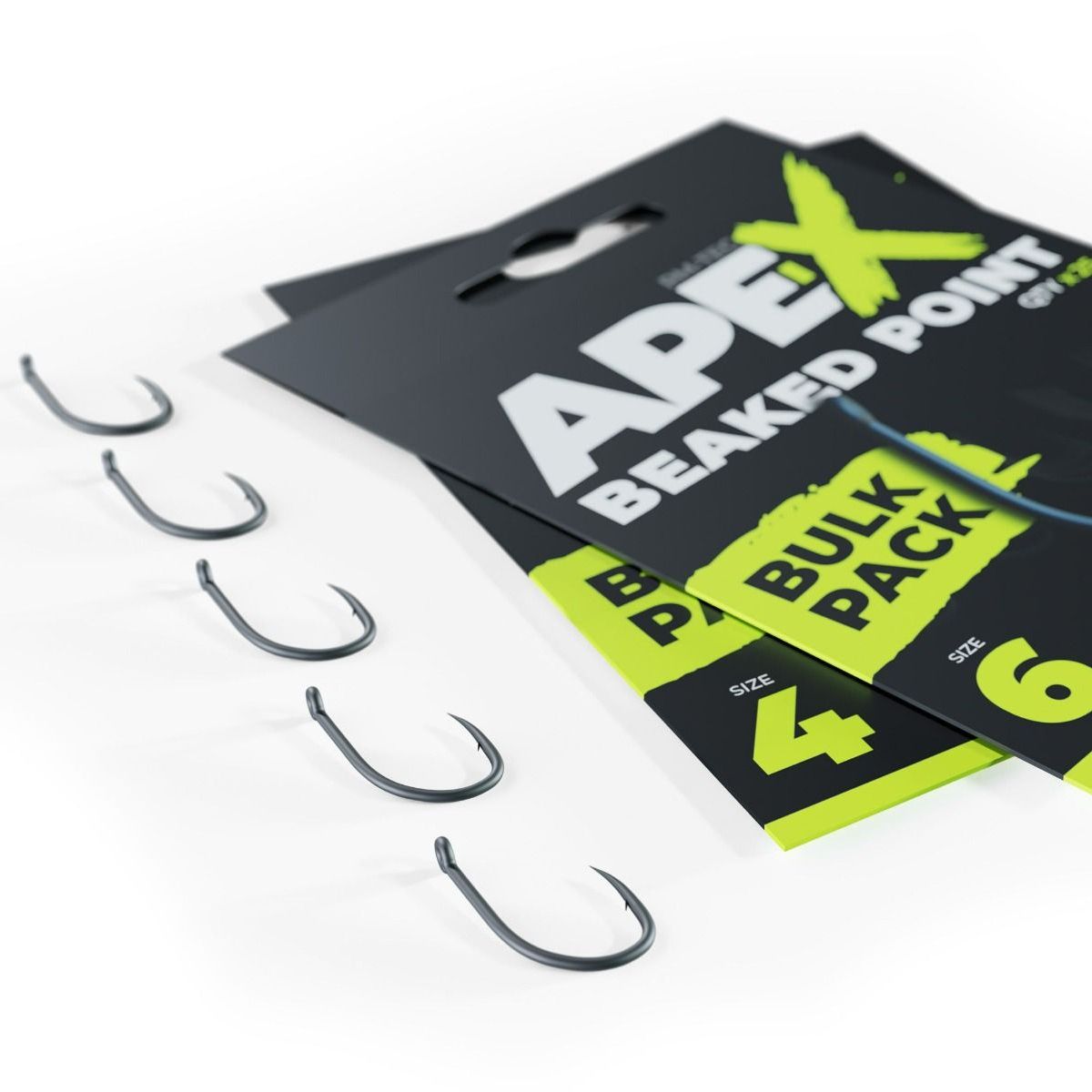 RidgeMonkey Pack 25uds Ape-X Beaked Point Barbed Bulk Nº4 - Imagen 3