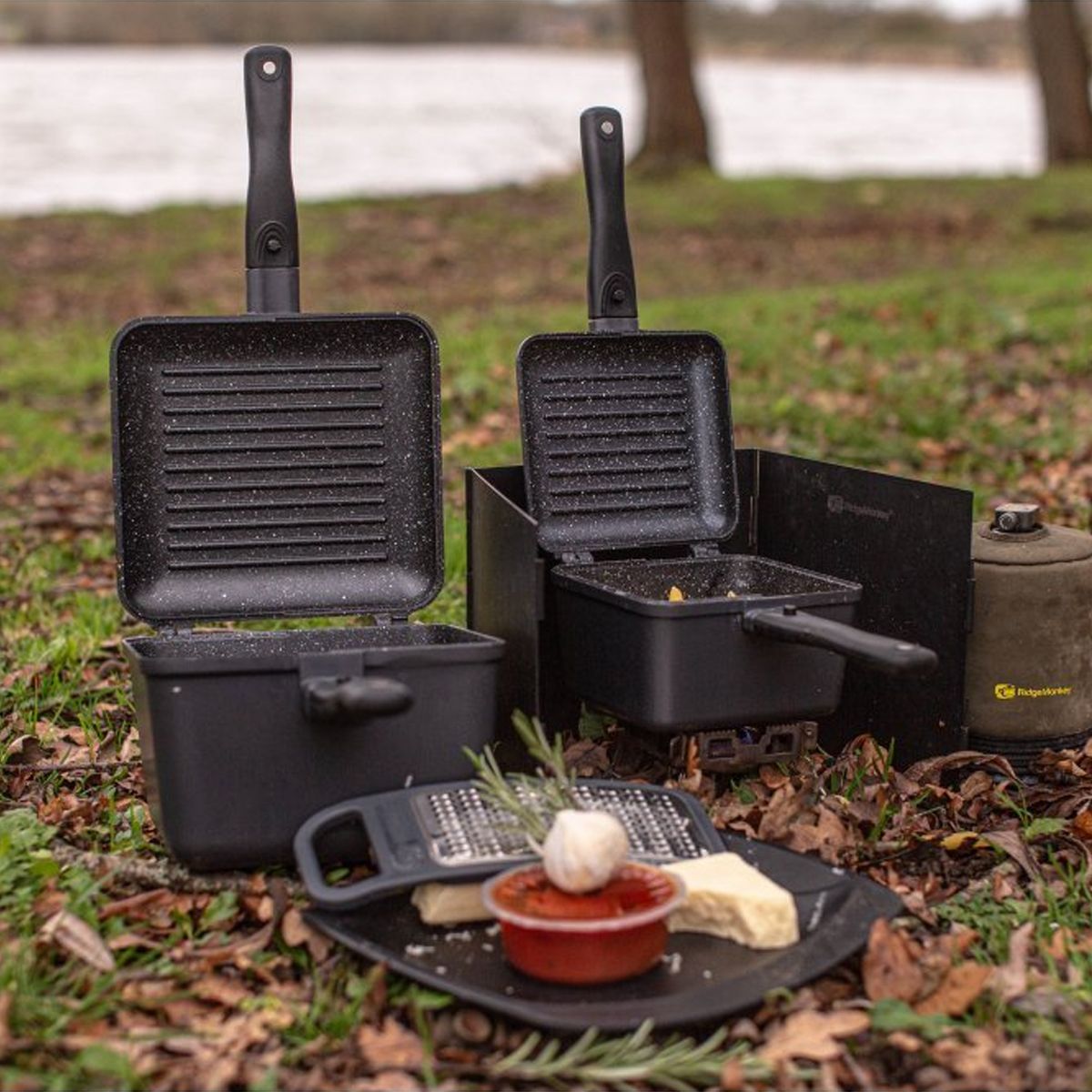 RidgeMonkey Connect Deep Pan & Griddle XL Granite Edition - Imagen 8