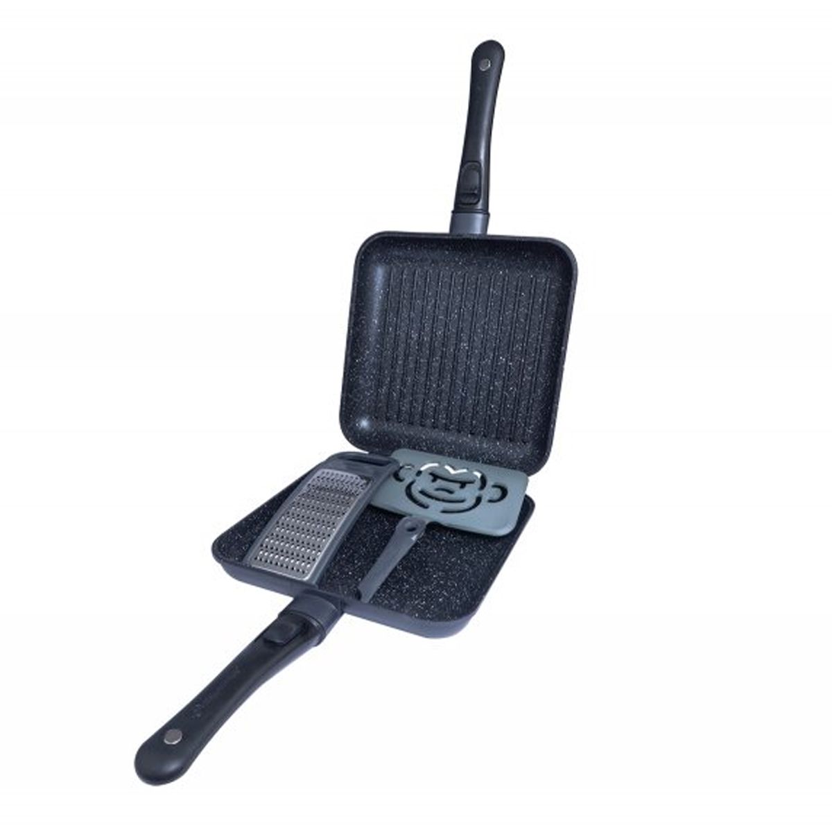 RidgeMonkey Connect Pan & Griddle XXL Granite Edition - Imagen 4