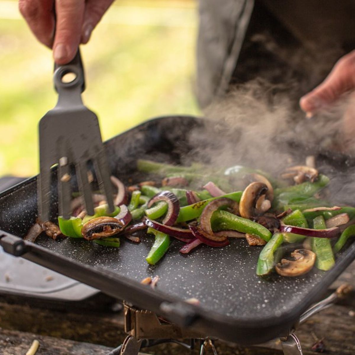 RidgeMonkey Connect Pan & Griddle XXL Granite Edition - Imagen 7