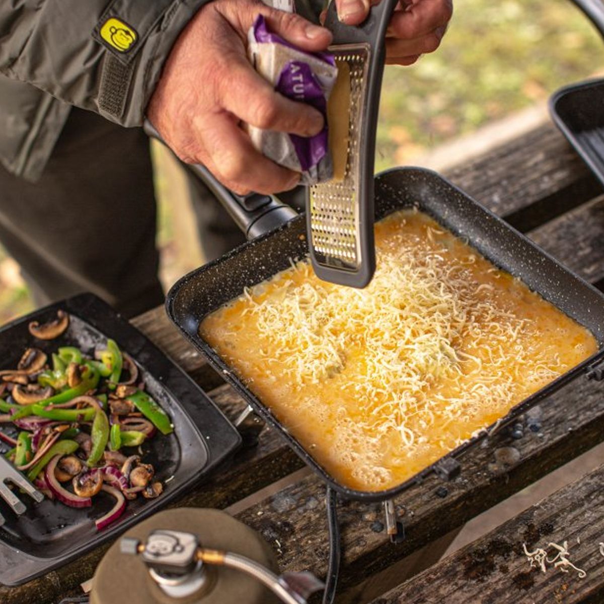 RidgeMonkey Connect Pan & Griddle XXL Granite Edition - Imagen 8